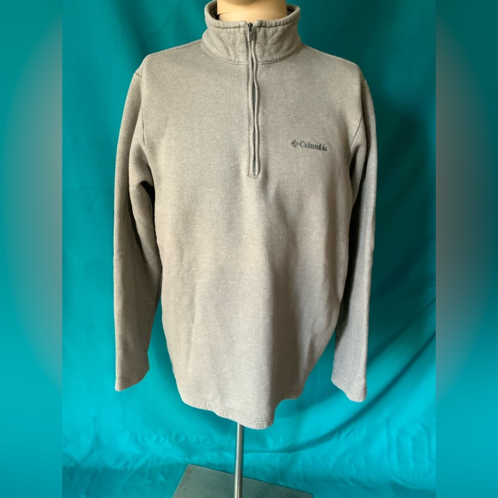 Columbia Men's Tan Great Hart Mountain III Zip-Up Casual Sweater, NWOT